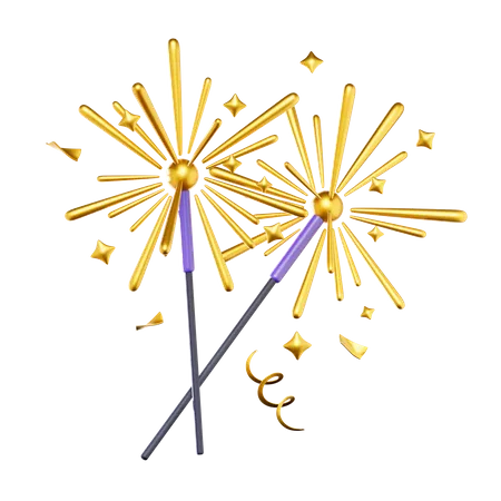 Fireworks Party  3D Icon