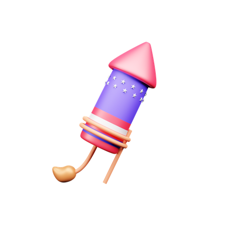 Fireworks rocket  3D Icon