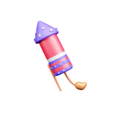 Fireworks rocket  3D Icon