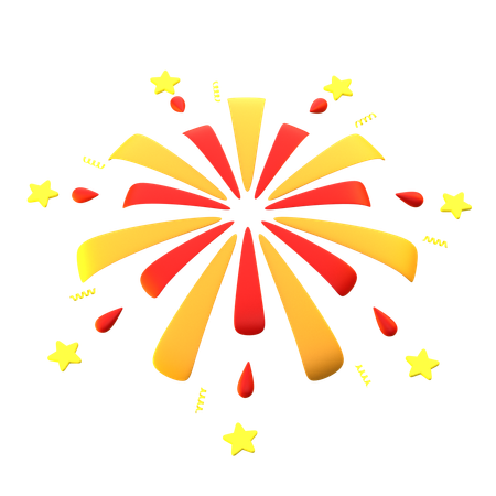 Fireworks Shape  3D Icon