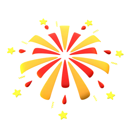 Fireworks Shape  3D Icon