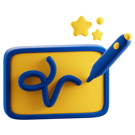 Firma digital  3D Icon