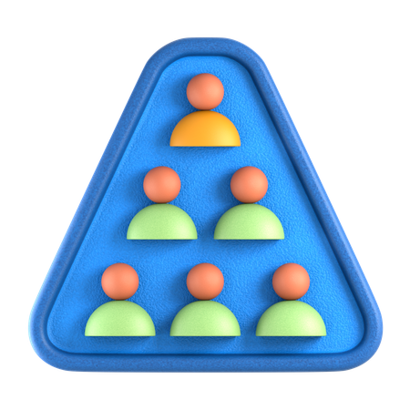 Unternehmenshierarchie  3D Icon