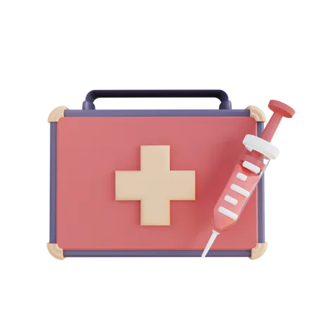First Aid And Injection  3D Icon