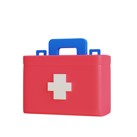 First Aid Bag  3D Illustration