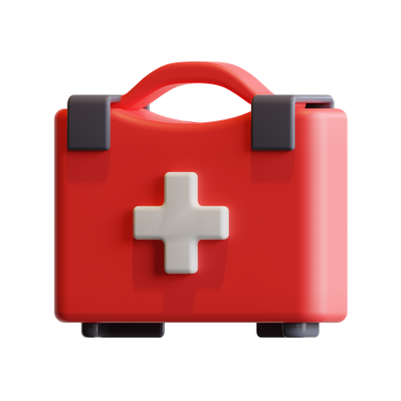 First Aid Bag  3D Illustration