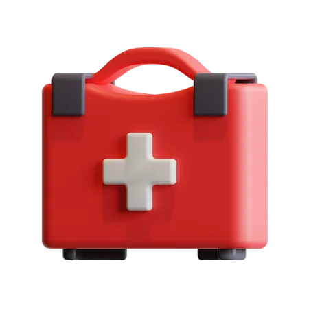First Aid Bag  3D Illustration