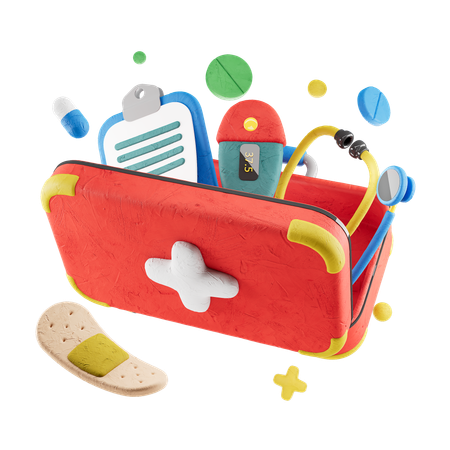 구급 상자  3D Icon