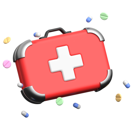 구급 상자  3D Icon