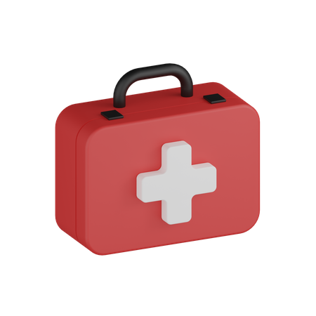 First Aid Box 3D Icon