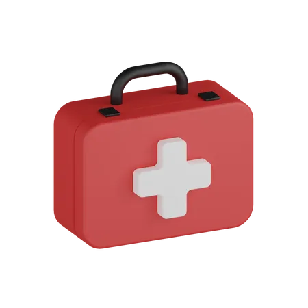 First Aid Box 3D Icon