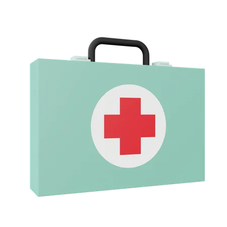 First Aid Box 3 D Icon Illustration 3D Icon