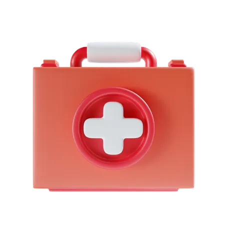First Aid Kid 3 D Illustration 3D Icon