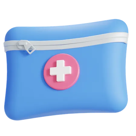 First Aid Kit Bag 3D Icon