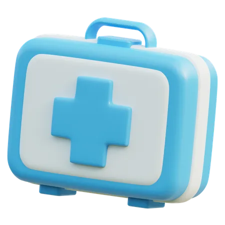 Essential Medical Supplies For Emergencies In Compact Organized Kit 3D Icon