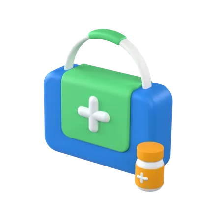 구급 상자  3D Icon