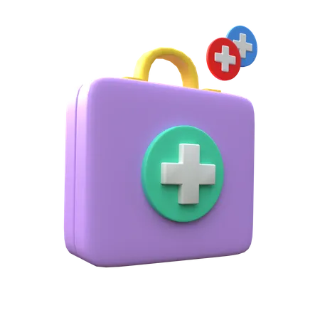 First Aid Kit  3D Icon