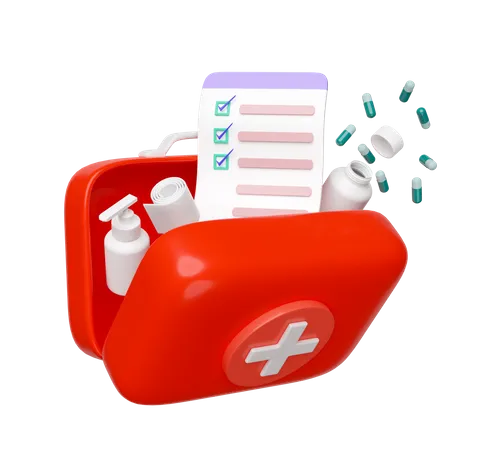 First Aid Kit  3D Icon