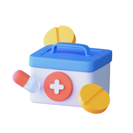 First Aid Kit  3D Icon