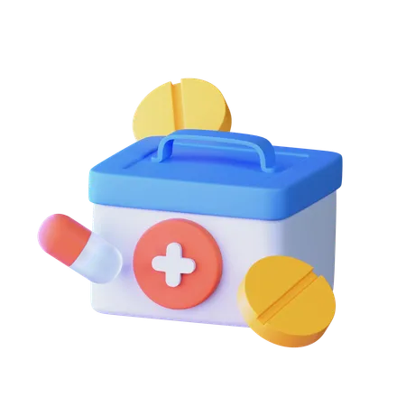 First Aid Kit  3D Icon