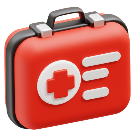 First Aid Kit  3D Icon