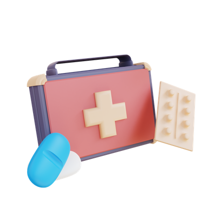 First Aid Kit  3D Icon