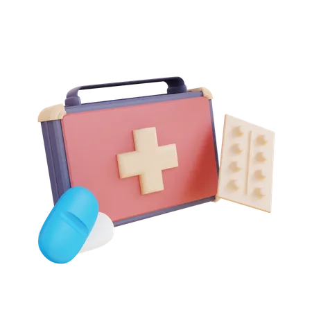 First Aid Kit  3D Icon