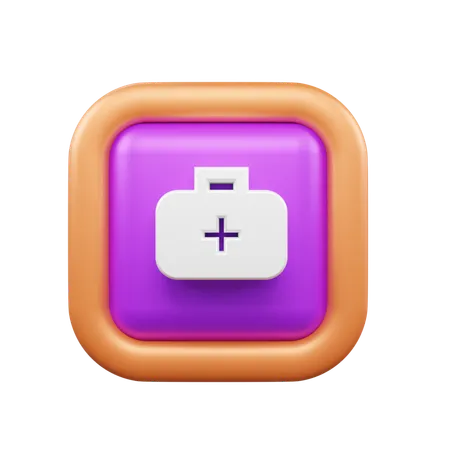 First Aid Kit  3D Icon