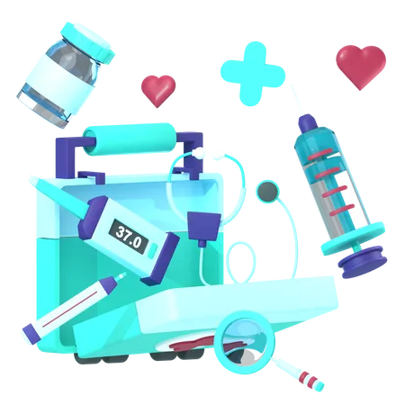 First Aid Kit  3D Icon