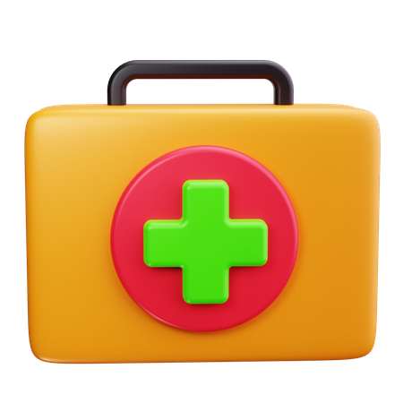 First Aid Kit  3D Icon