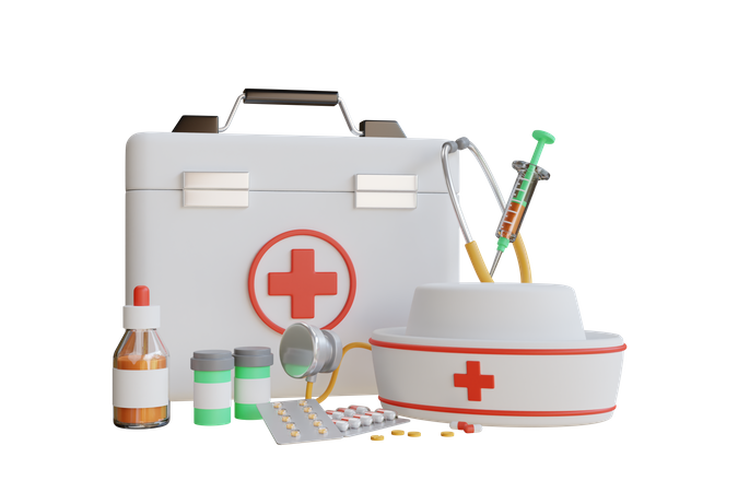 First Aid Kit  3D Icon