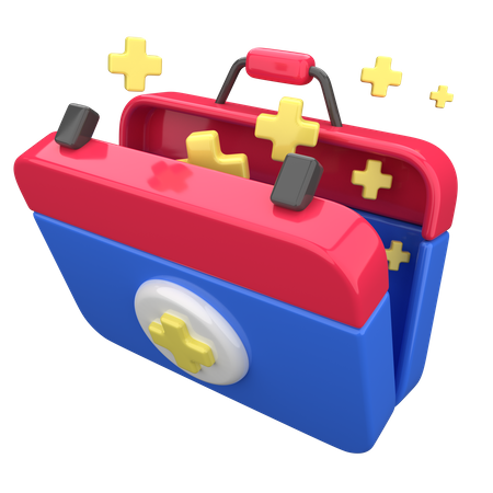 First Aid Kit  3D Illustration