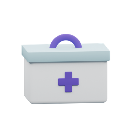 First aid kit  3D Illustration