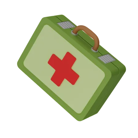 First aid kit  3D Illustration