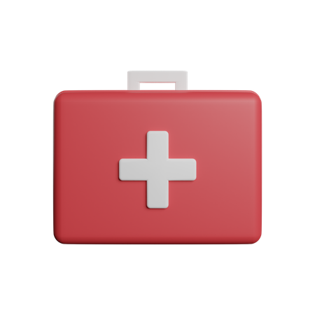 First aid kit  3D Illustration