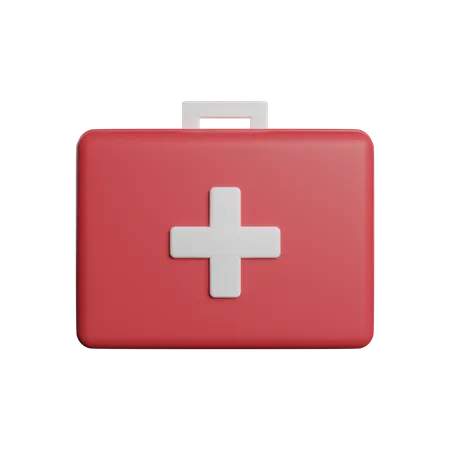 First aid kit  3D Illustration