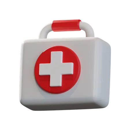 First aid kit  3D Illustration