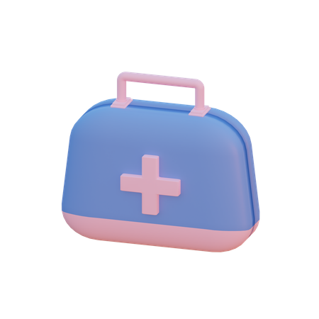 First Aid Kit  3D Illustration