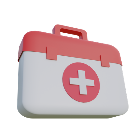 First aid kit  3D Illustration