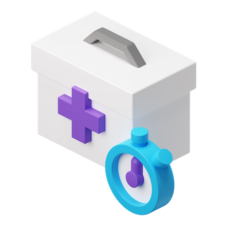 First Aid Kit  3D Illustration