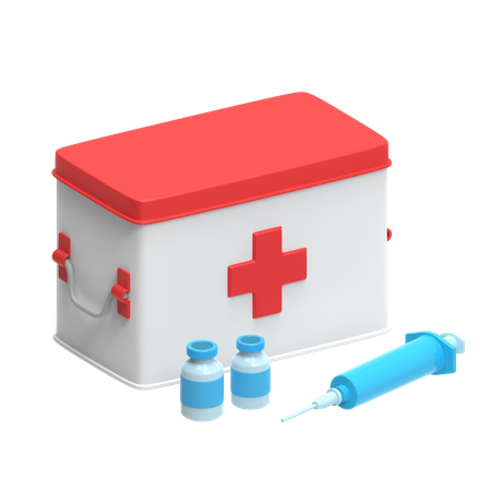 First Aid Kit  3D Illustration