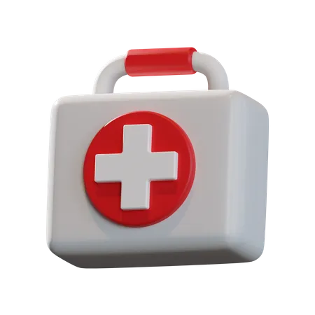 First aid kit 3D Illustration