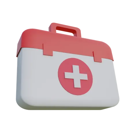 First aid kit  3D Illustration