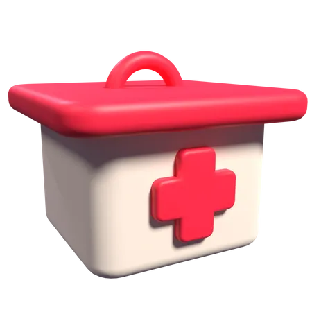 First Aid Kit  3D Illustration