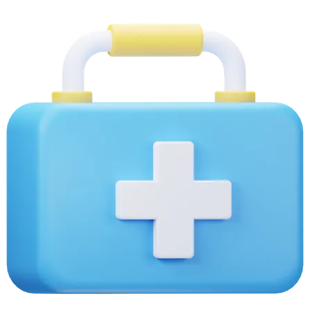 First Aid Kit 3 D Illustration 3D Icon