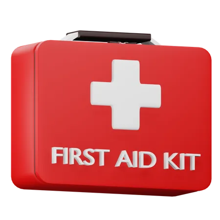 3 D Render First Aid Kit Illustration With Transparent Background 3D Icon