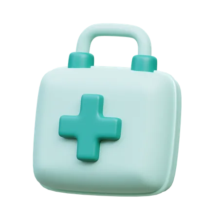 First Aid Kit 3 D Medical Icon 3D Icon
