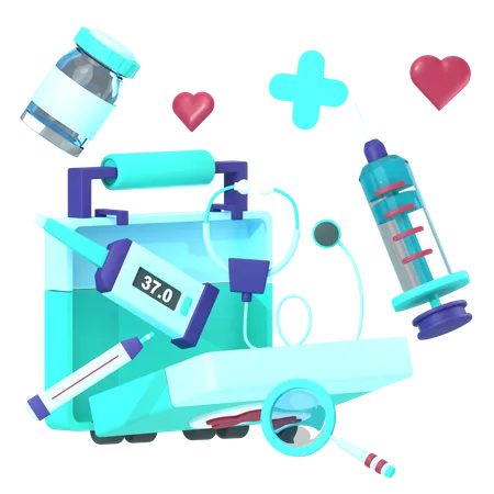 First Aid Kit 3D Icon