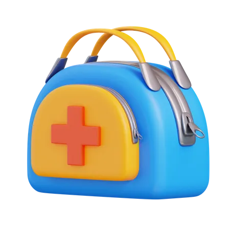 3 D Illustration First AID Kit 3D Icon
