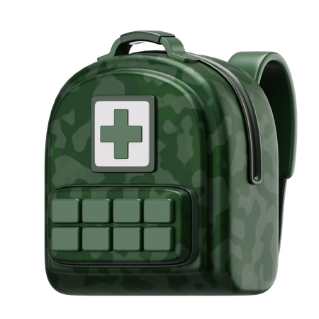 구급 상자 가방  3D Icon